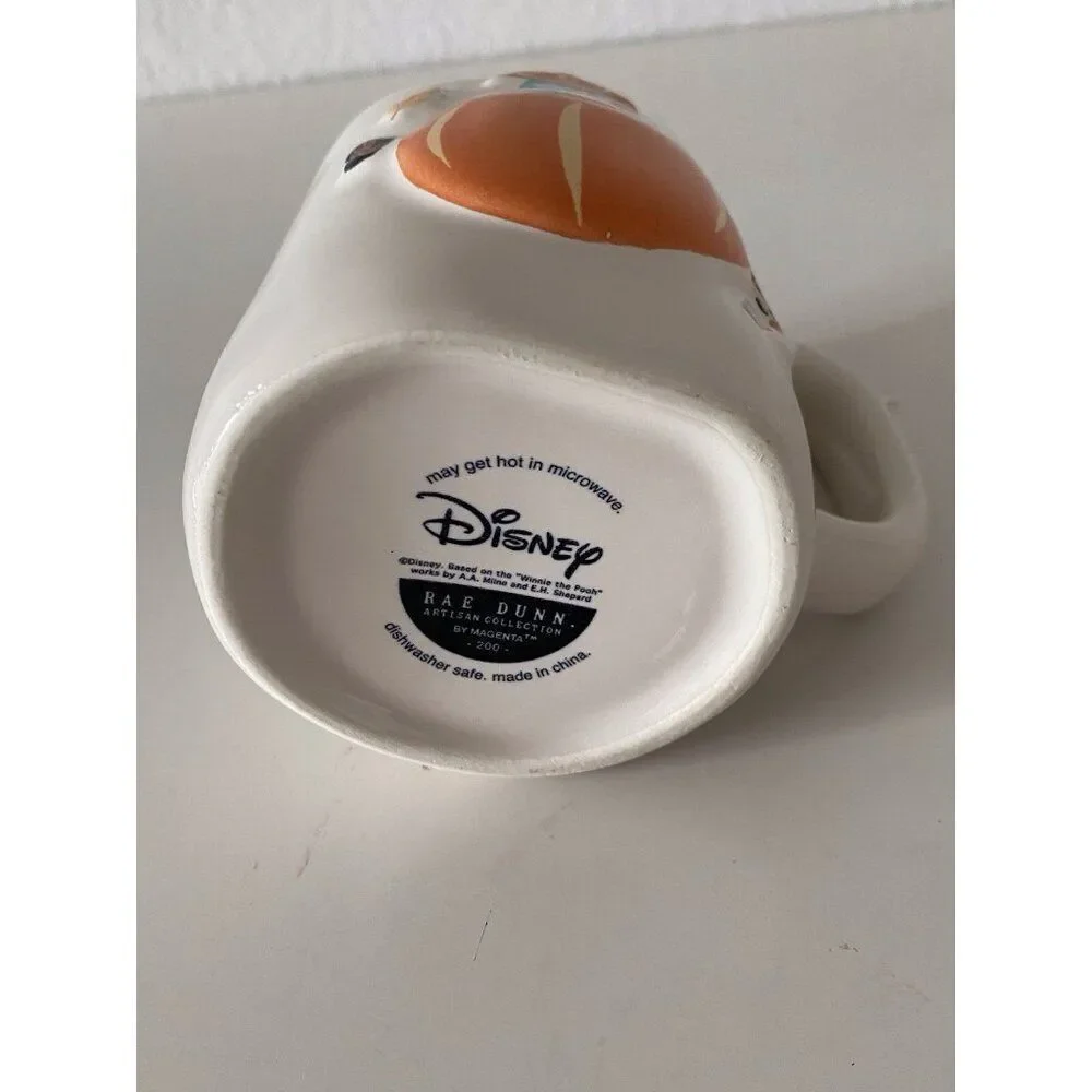 Rae Dunn Disney Eeyore Donkey Halloween Mug Pumpkin Trick or Treat‎ Double Sided